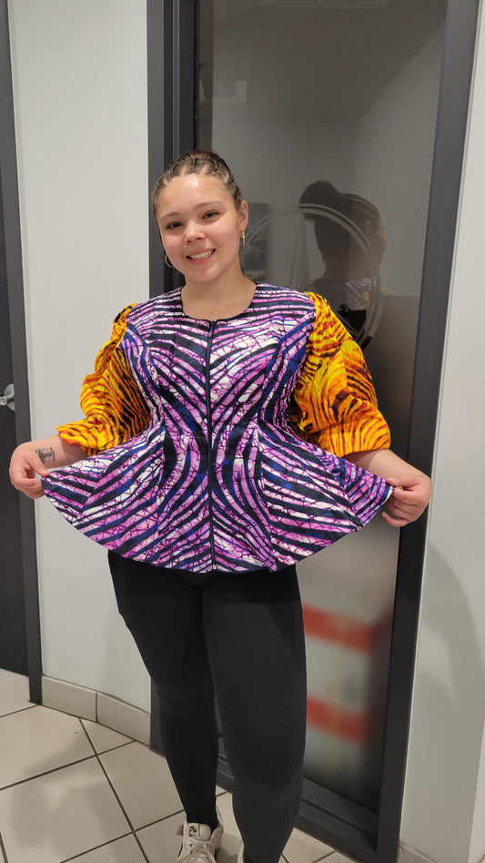 Alice Ballon peplum top