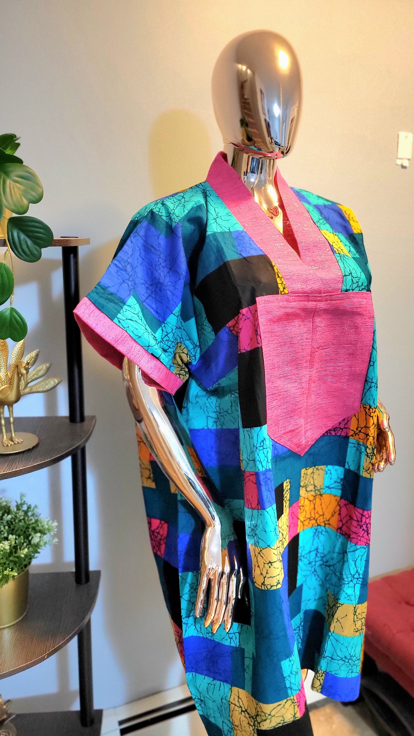 Dami Glamorous Aso Oke Short Kaftan Dress