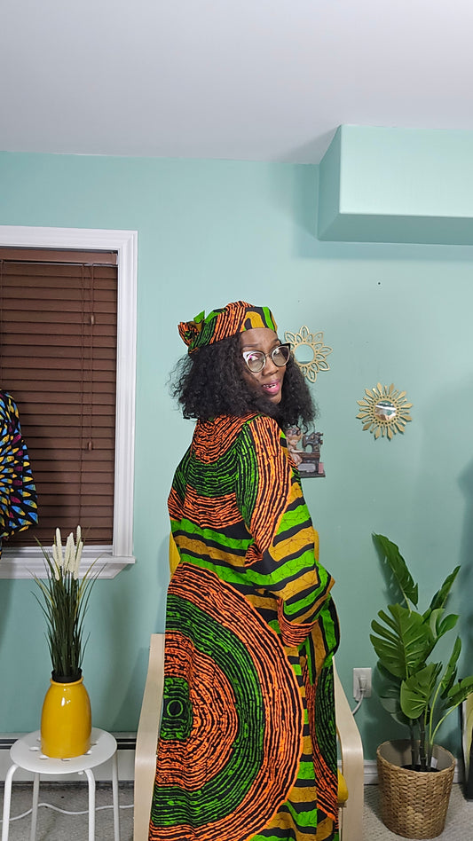 Shaffy Royal Kaftan Dress set