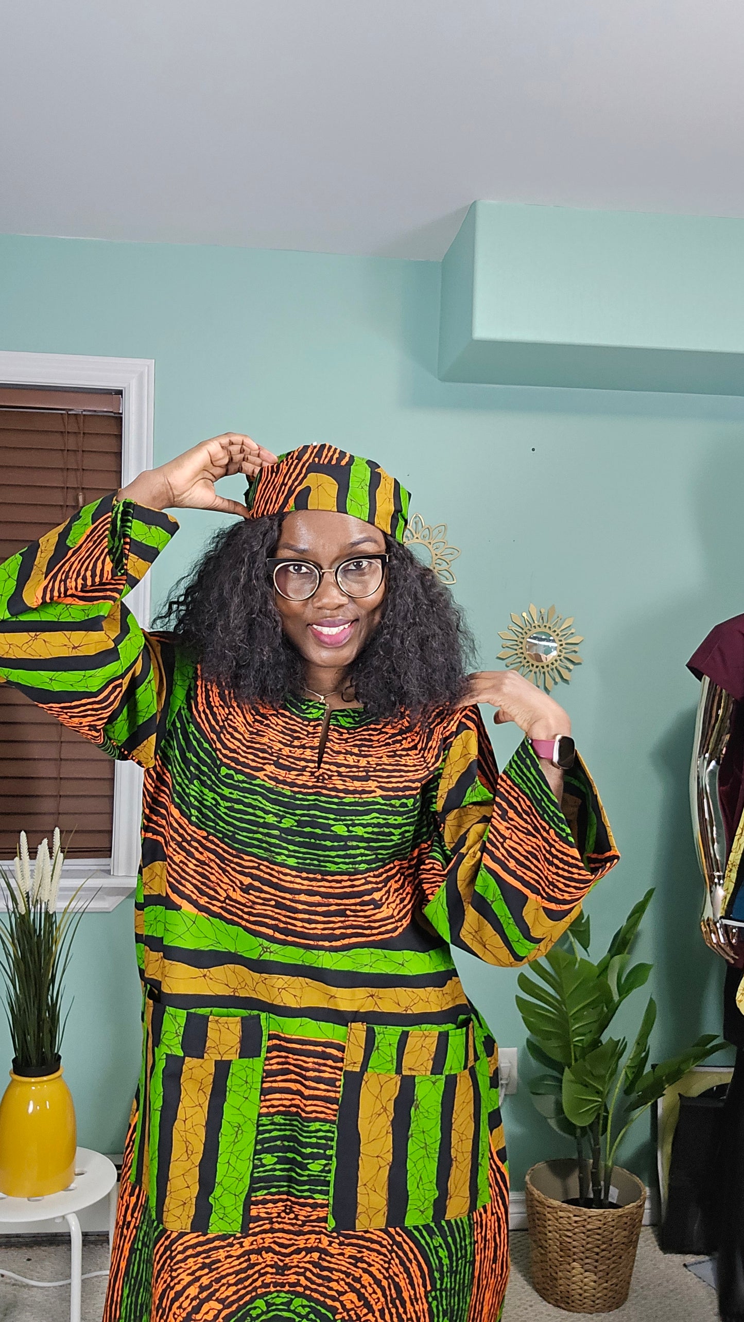 Shaffy Royal Kaftan Dress set