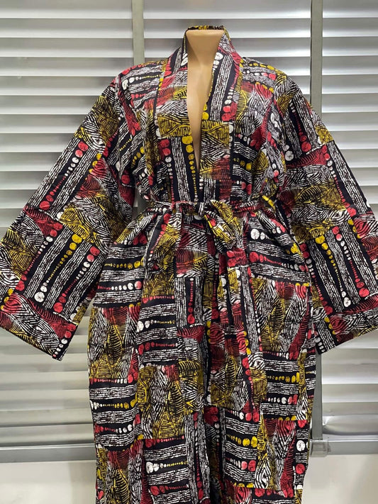 Fola batik print kimono dress