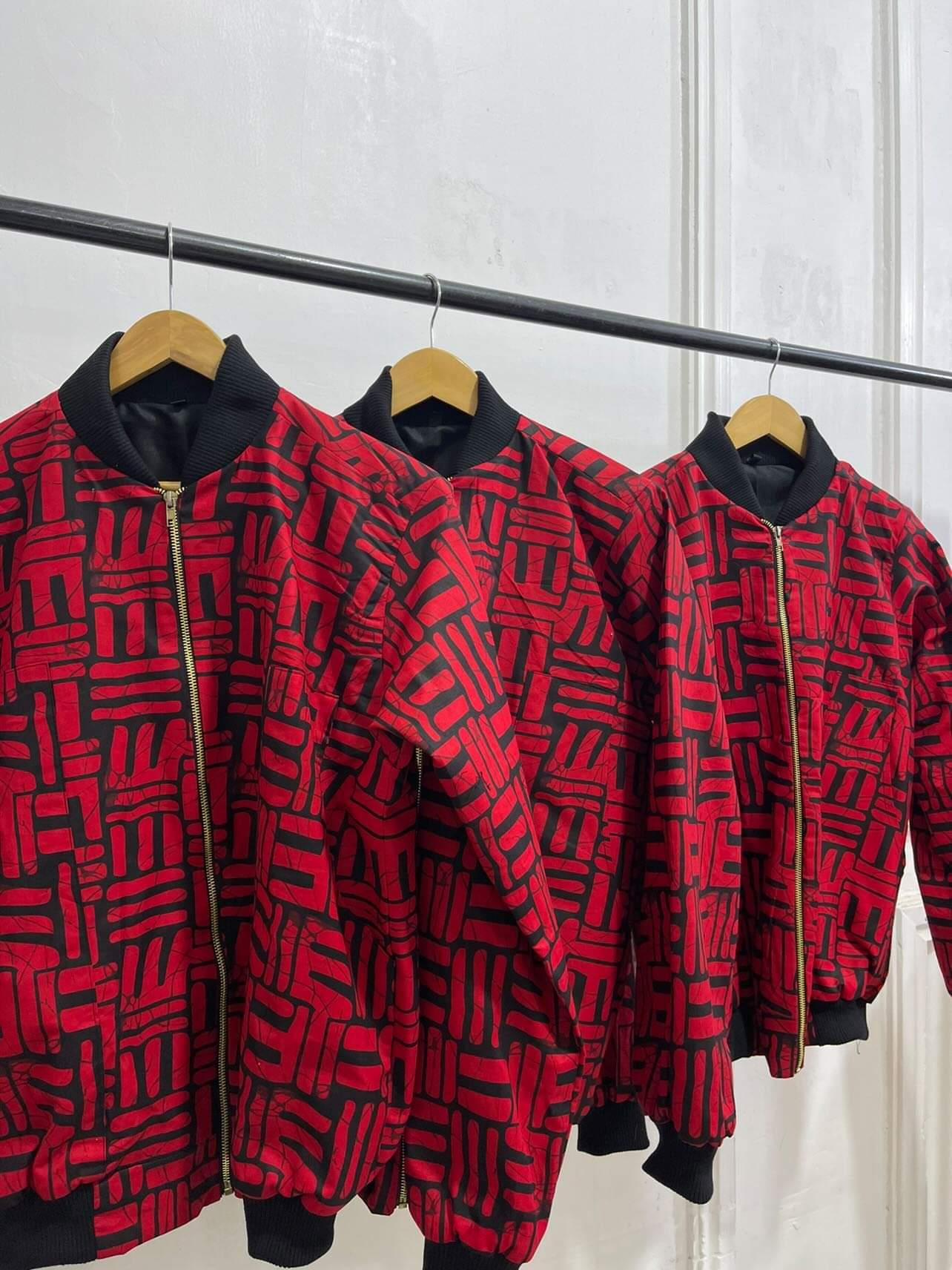 Burna Ankara Unisex Bomper Jacket