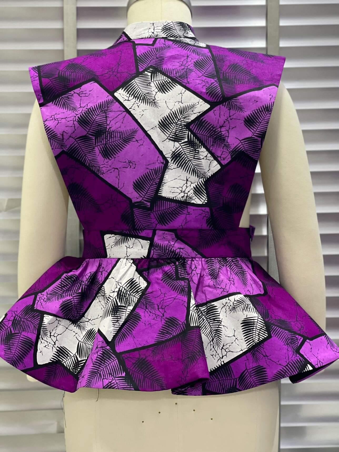Ella sleeveless lined peplum top