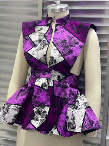 Ella sleeveless lined peplum top