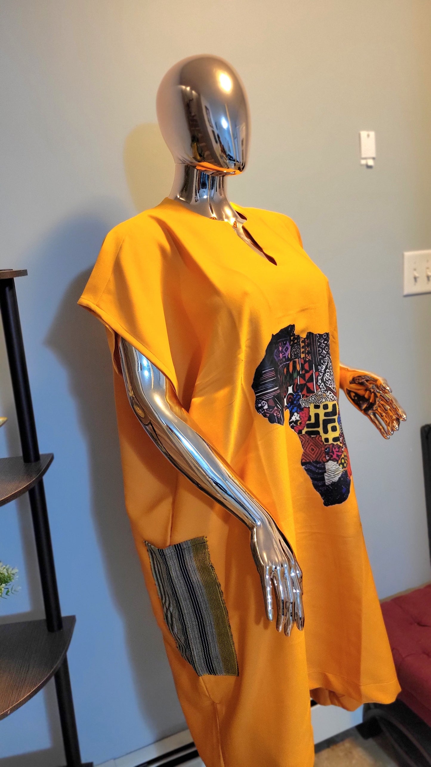 Aanu Custard Yellow Afrocentric Tunic