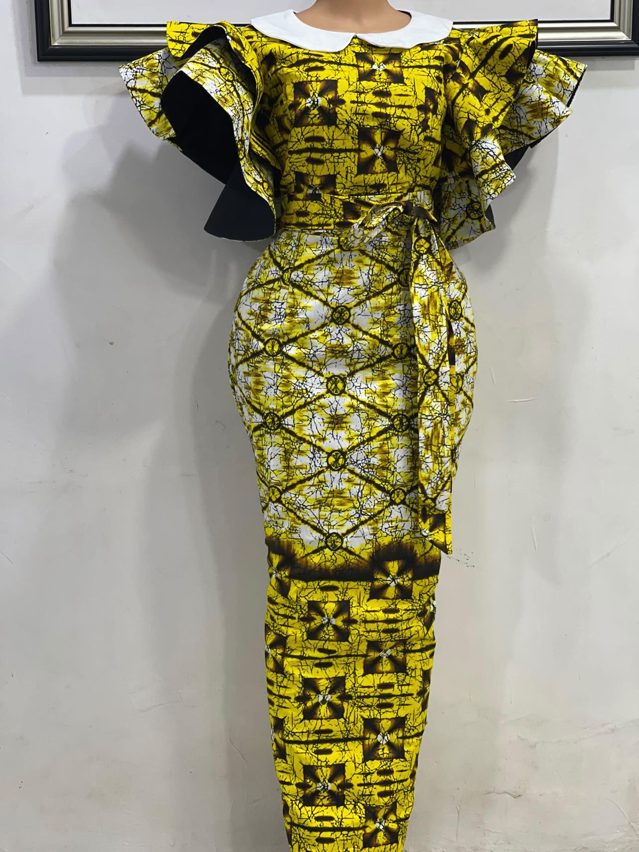 Caramel dress yellow