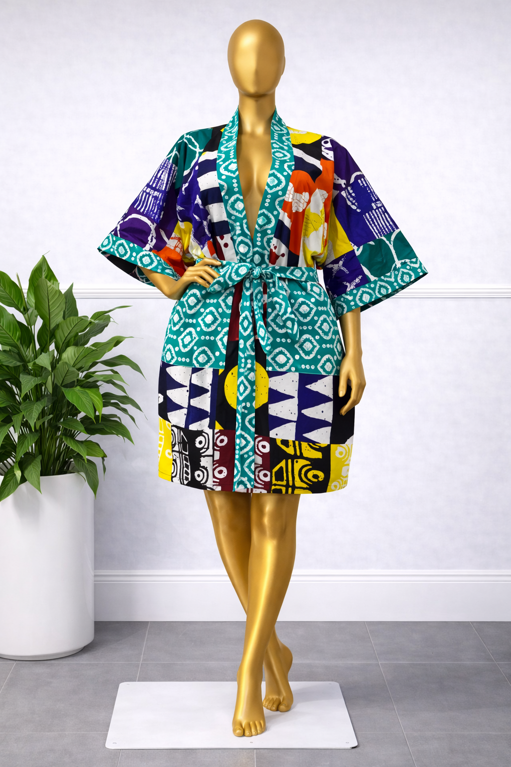 Floramae Dress Kimono Multicoloured