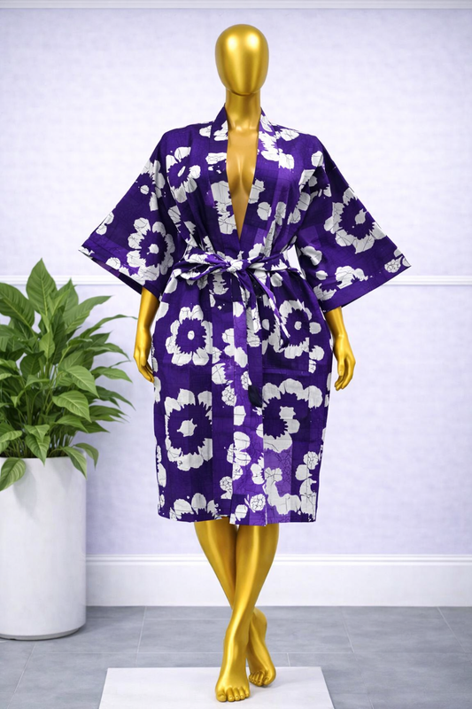 Floramae Dress Kimono Purple