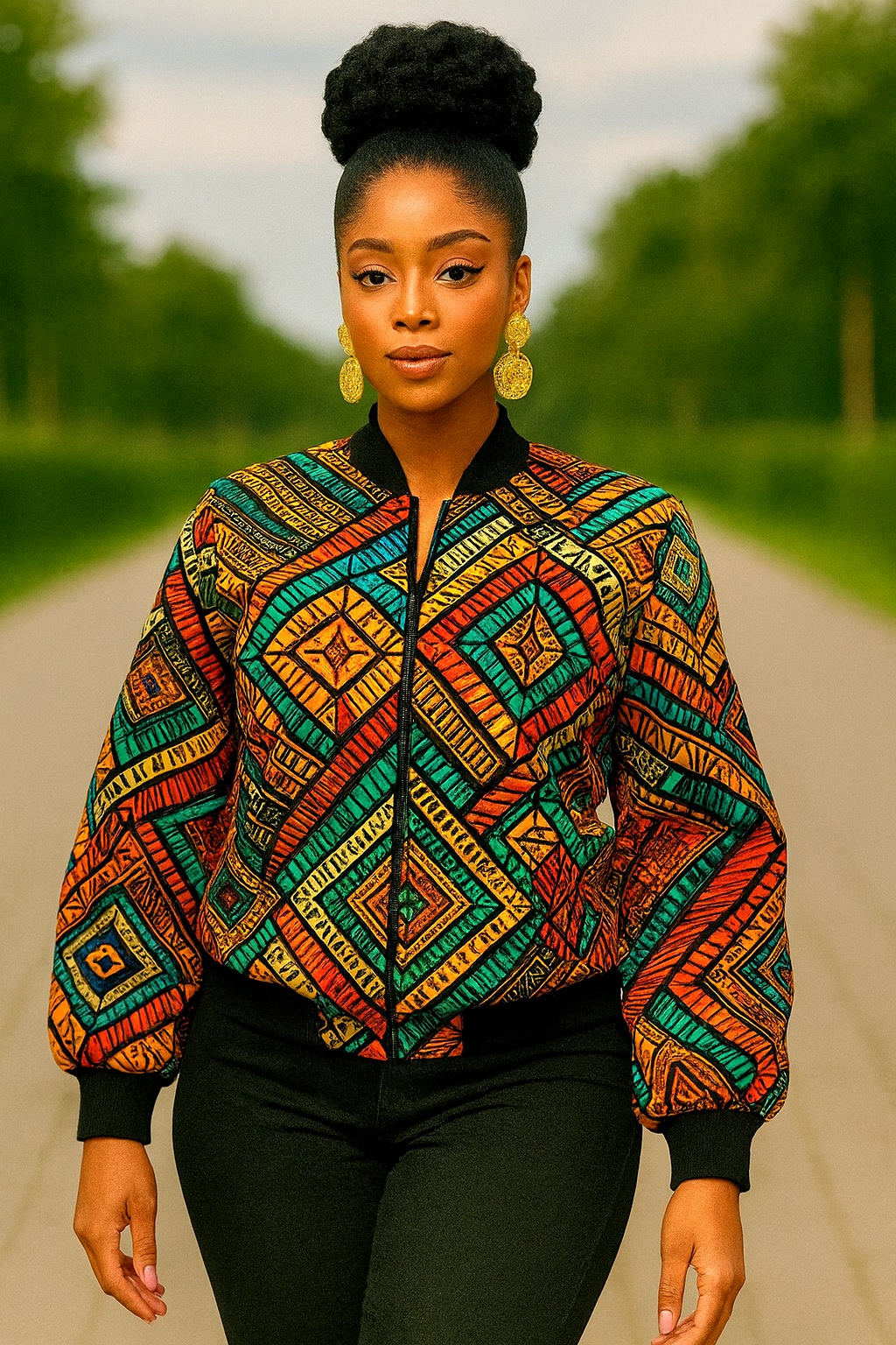 Charming Unisex Multicolour Bomber Jacket