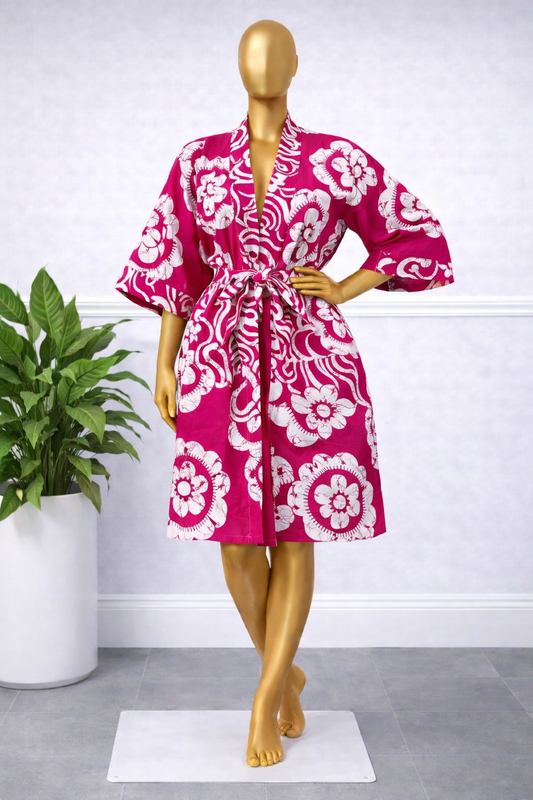 Floramae Dress Kimono Pink