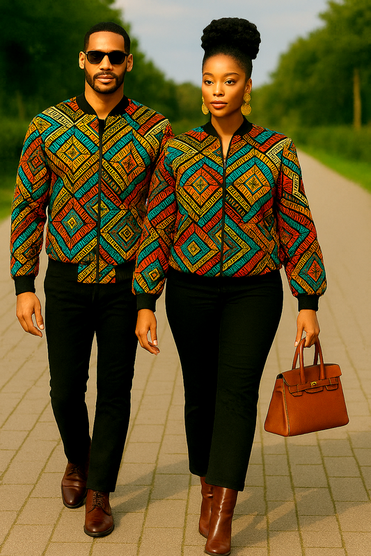 Charming Unisex Multicolour Bomber Jacket