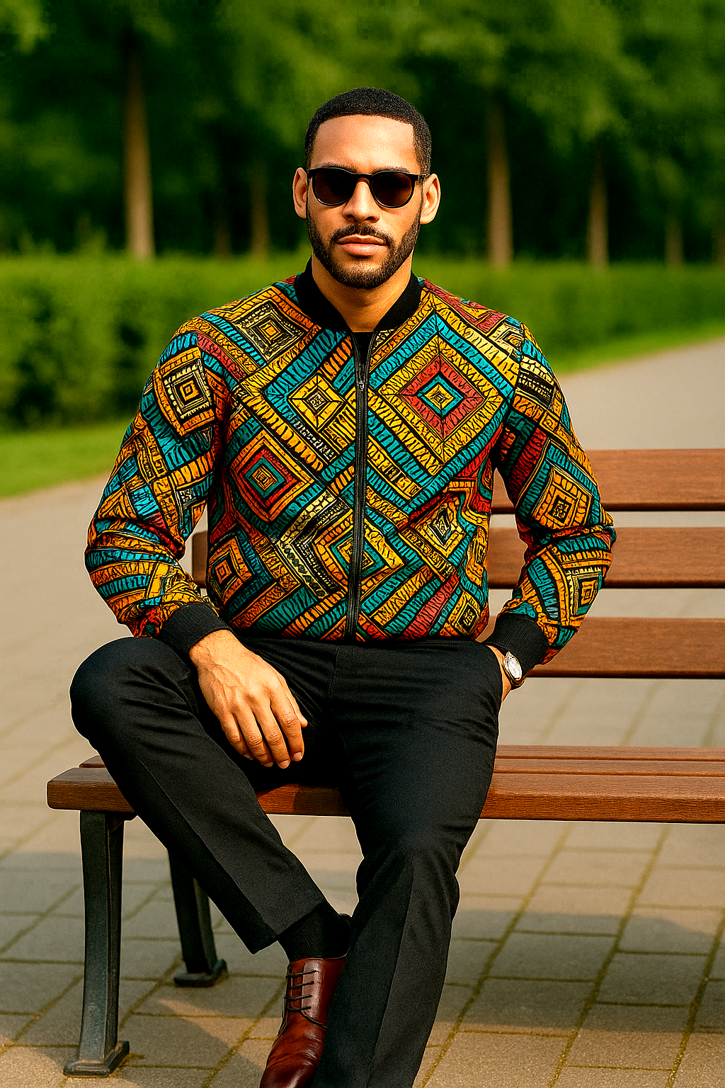 Charming Unisex Multicolour Bomber Jacket