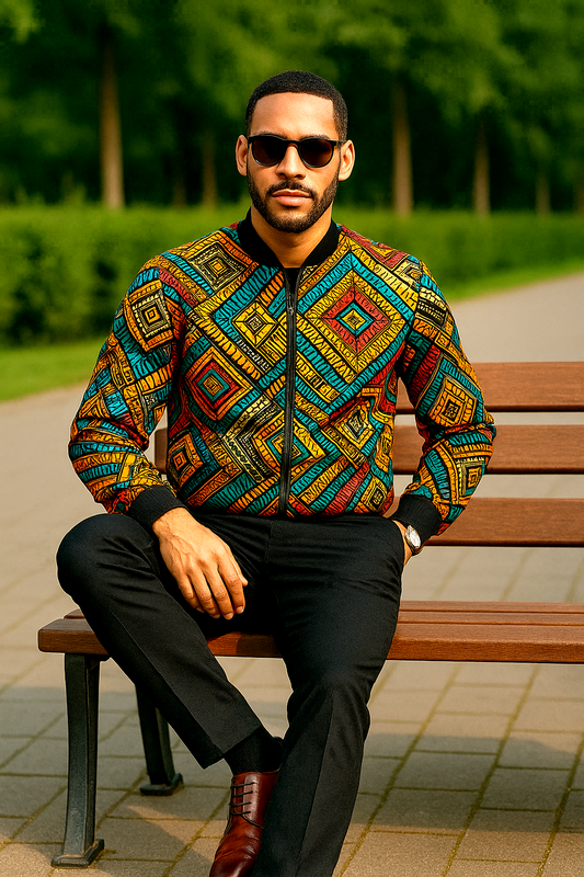 Charming Unisex Multicolour Bomber Jacket