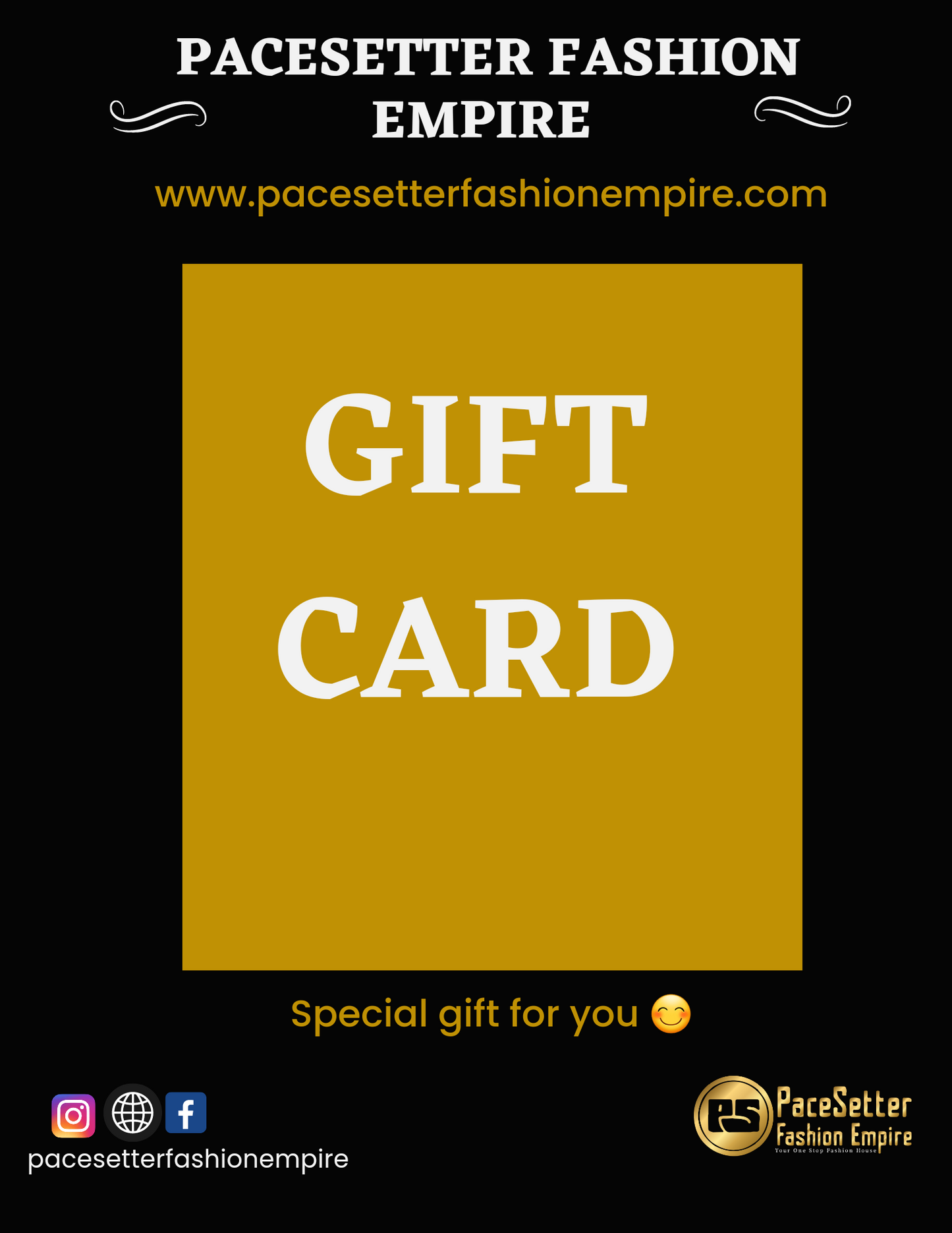 Pacesetter Gift Card