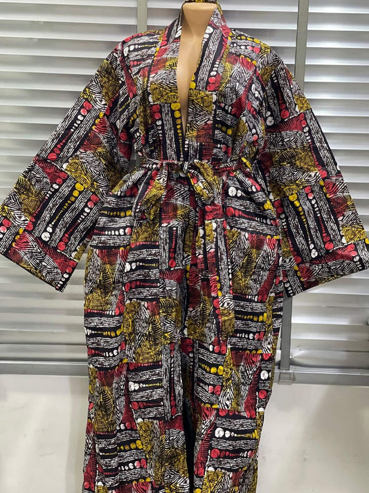 Fola batik print kimono dress