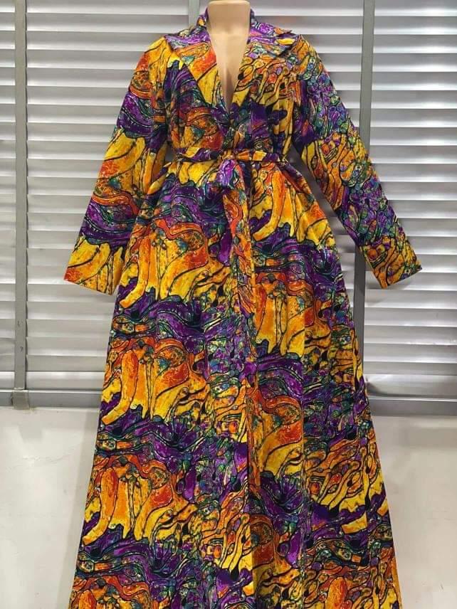 Aniks art design patterned kimono dress